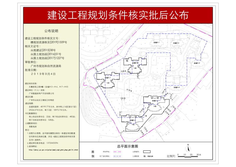 穗规划资源核实[2019]1559号 广州振超房地开发有限公司A-5～A-8项目规划条件核实批后公布_converted_to_尺寸_800xx